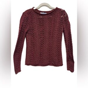 ANTONIO MELANI Maroon Knit Sweater
